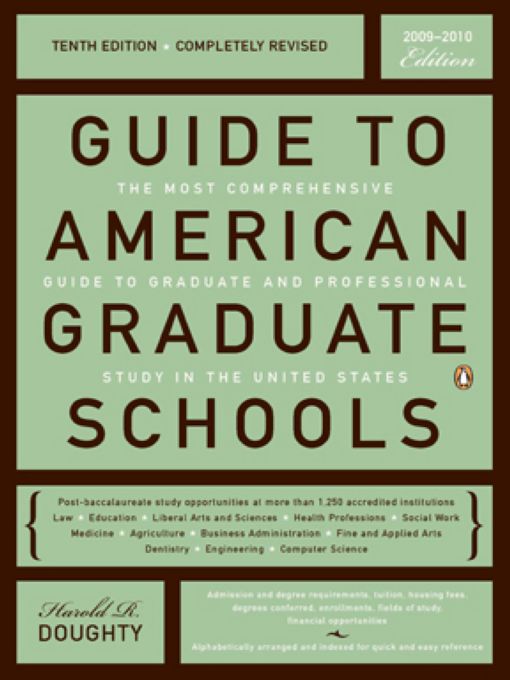 Title details for Guide to American Graduate Schools by Harold R. Doughty - Available